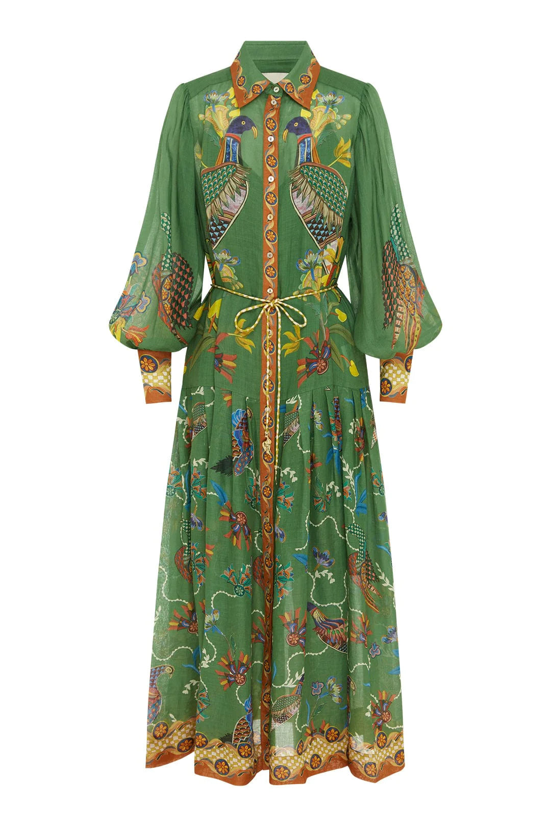 Stylish Birdie Shirtdress for Women - Casual & Elegant Floral Print Dress - Perfect for Office, Date Night & Summer Outings