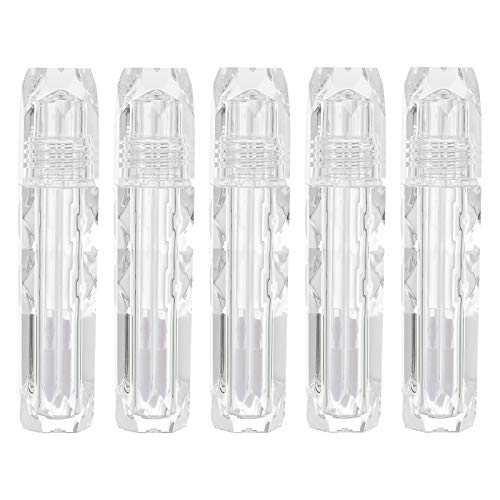 FOMIYES 5pcs Refillable Lip Gloss Tubes - Mini Lip Balm Containers & Travel Perfume Bottles for DIY Cosmetics, Makeup Kit & On-the-Go Essentials