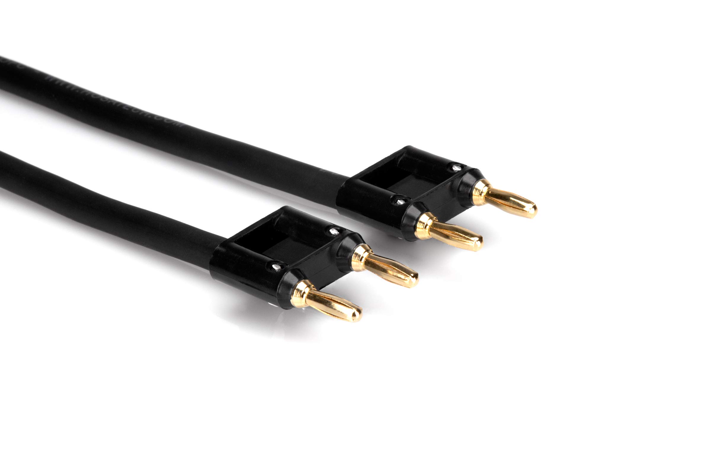Hosa SKJ-6100BB 100ft Speaker Cable - Dual Banana Plug to Same Connector for Professional Audio & Home Theater Systems - Perfect for Studio Monitors, PA Systems & Hi-Fi Speakers