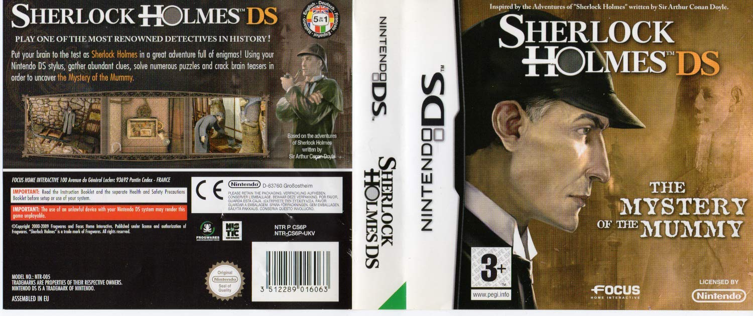 Sherlock Holmes: The Mystery of The Mummy - Nintendo DS Game | Detective Adventure Puzzle for Kids & Adults | Perfect for Travel & Family Game Nights