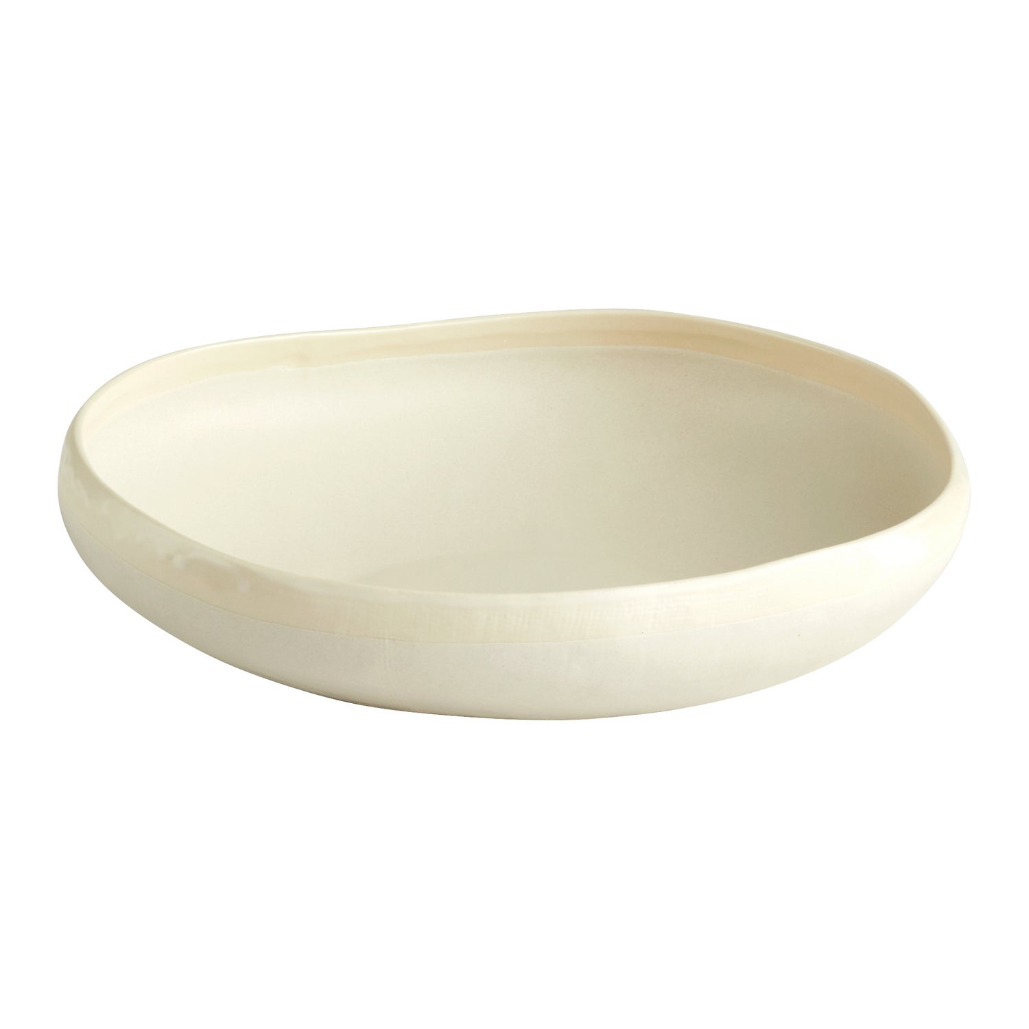Cyan Design 11216 Elon Bowl - Large White Ceramic Serving Bowl for Salads, Fruits & Decor | Perfect for Dining, Entertaining & Home Decor