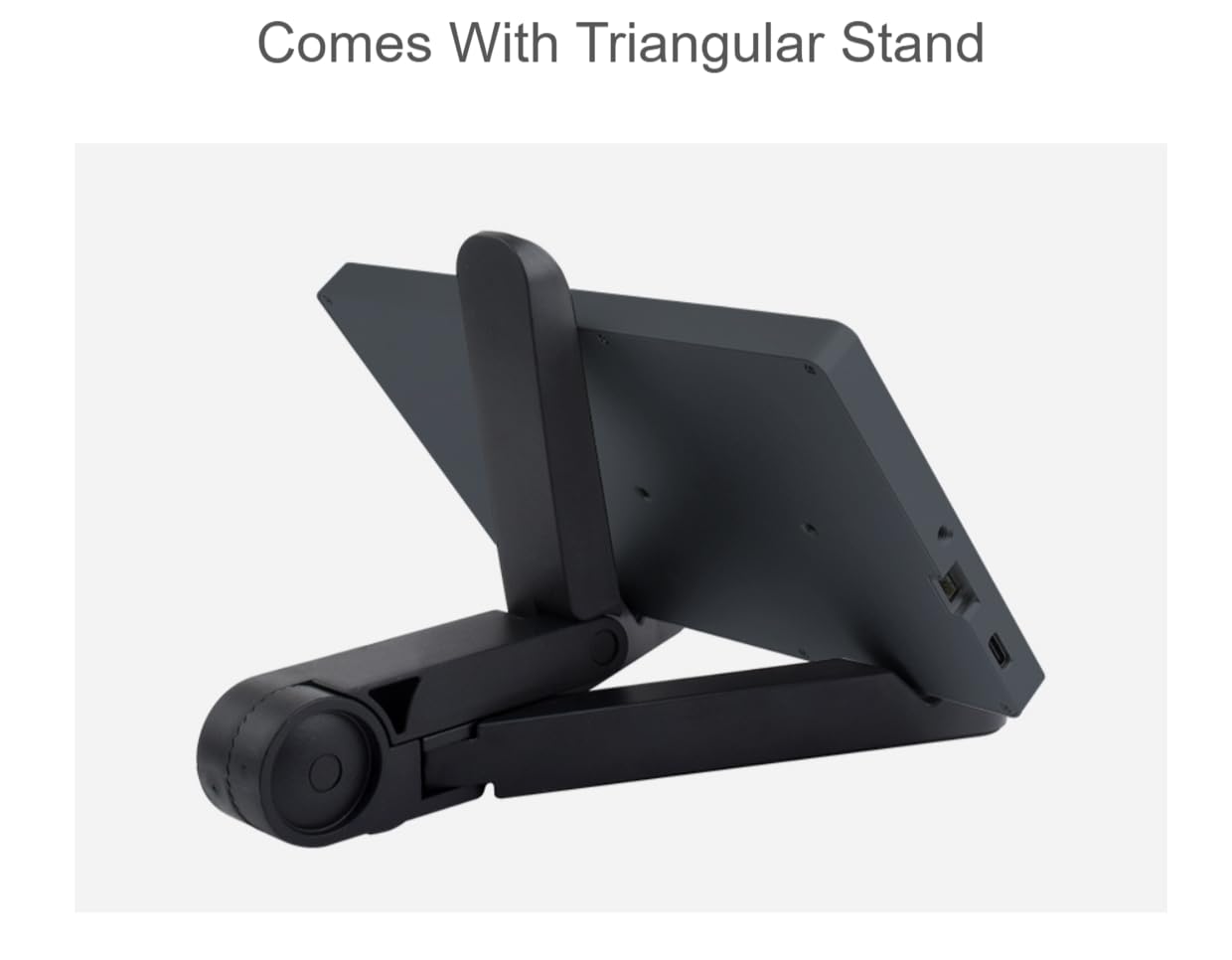 TUOPUONE 7inch IPS Side Monitor - 1024×600 HD Resolution, Secondary Display for PC Case, High Brightness & CNC Metal Frame (Black) - Perfect for Gaming Setups, Workstations, and Multi-Tasking