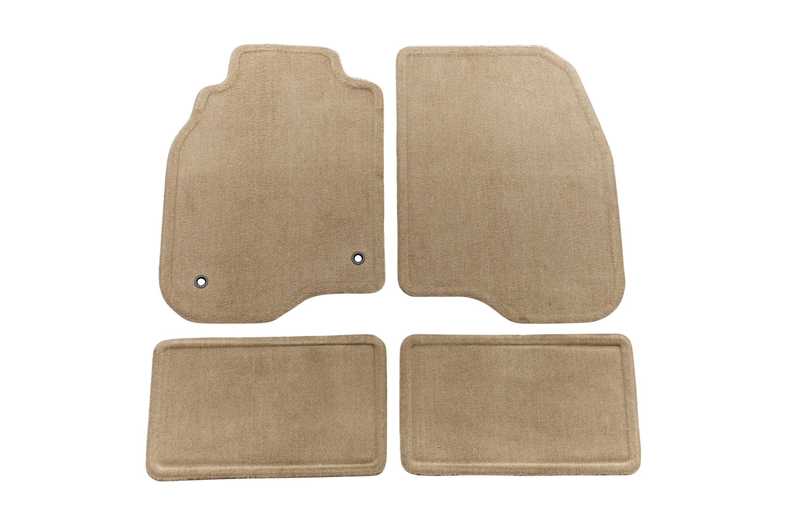 Premium Car Floor Mats Set - Front & Rear Custom Fit All-Weather Protection with 2 Retainer Holes | Sport Neutral Design for Cars, SUVs & Trucks | Perfect for Daily Commute, Road Trips & Family Travel