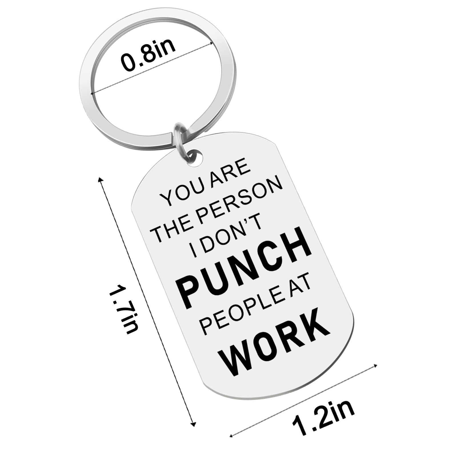 Funny Christmas Keychain Gifts for Coworkers - Stocking Stuffers for Men, Women, Boss & Friends - Unique White Elephant Gifts for Adults (Perfect for Office Parties, Secret Santa & Holiday Exchanges)