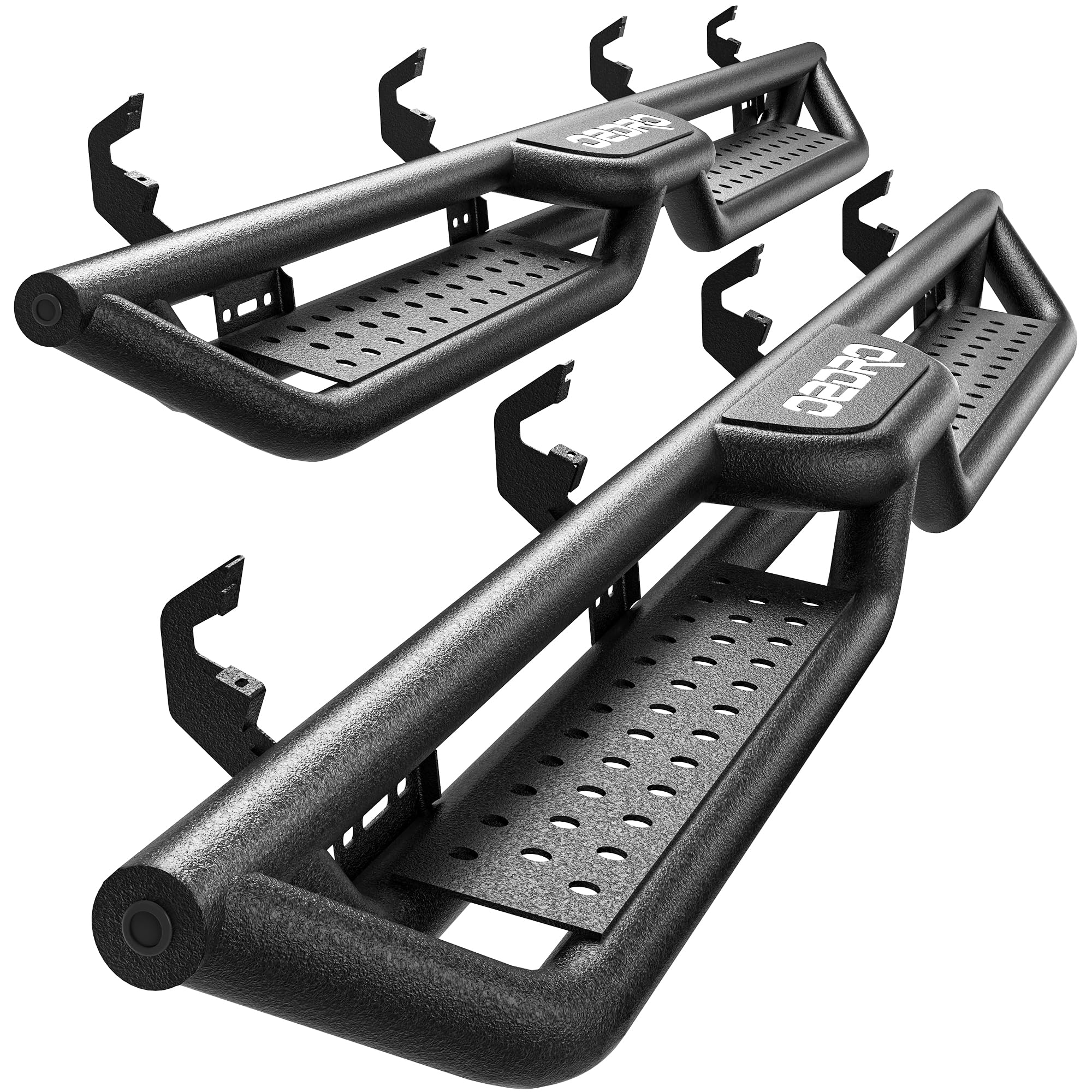 OEDRO 6 Inch Running Boards for 2019-2025 Chevy Silverado & GMC Sierra 1500/2500HD/3500HD Crew Cab (Excludes 2019 1500 LD/Limited) - Heavy Duty Bolt-On Steel Side Steps Nerf Bars - Perfect for Off-Roading, Truck Access & Enhanced Vehicle Style