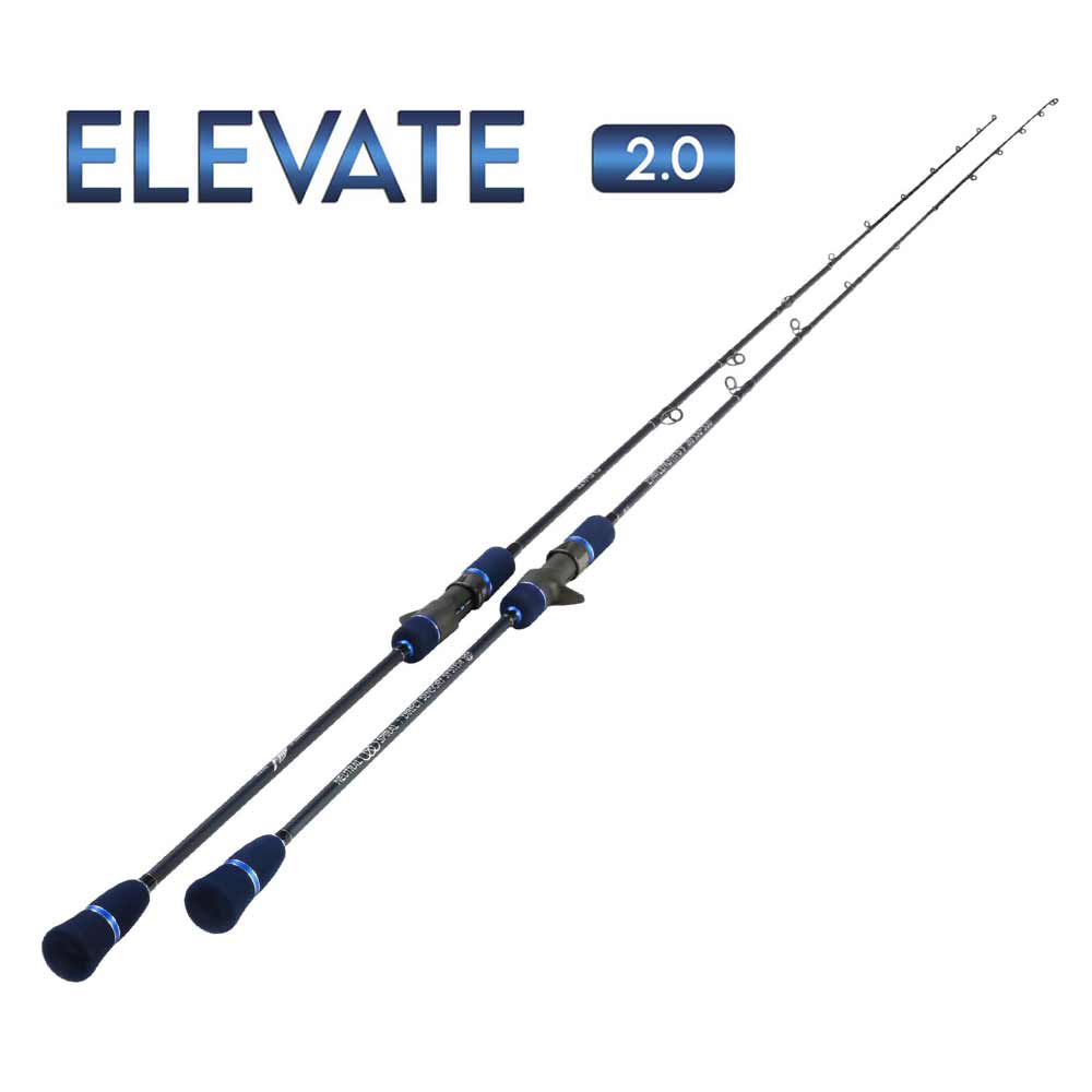 Temple Reef 6FT 9IN Elevate 2.0 Slow Pitch Jigging Fishing Rod - Premium Saltwater Rod for Offshore Deep Sea Fishing & Bottom Jigging