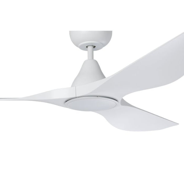 52-inch Eglo Surf Ceiling Fan with 20W LED CCT Light in White - Perfect for Living Room, Bedroom & Outdoor Spaces