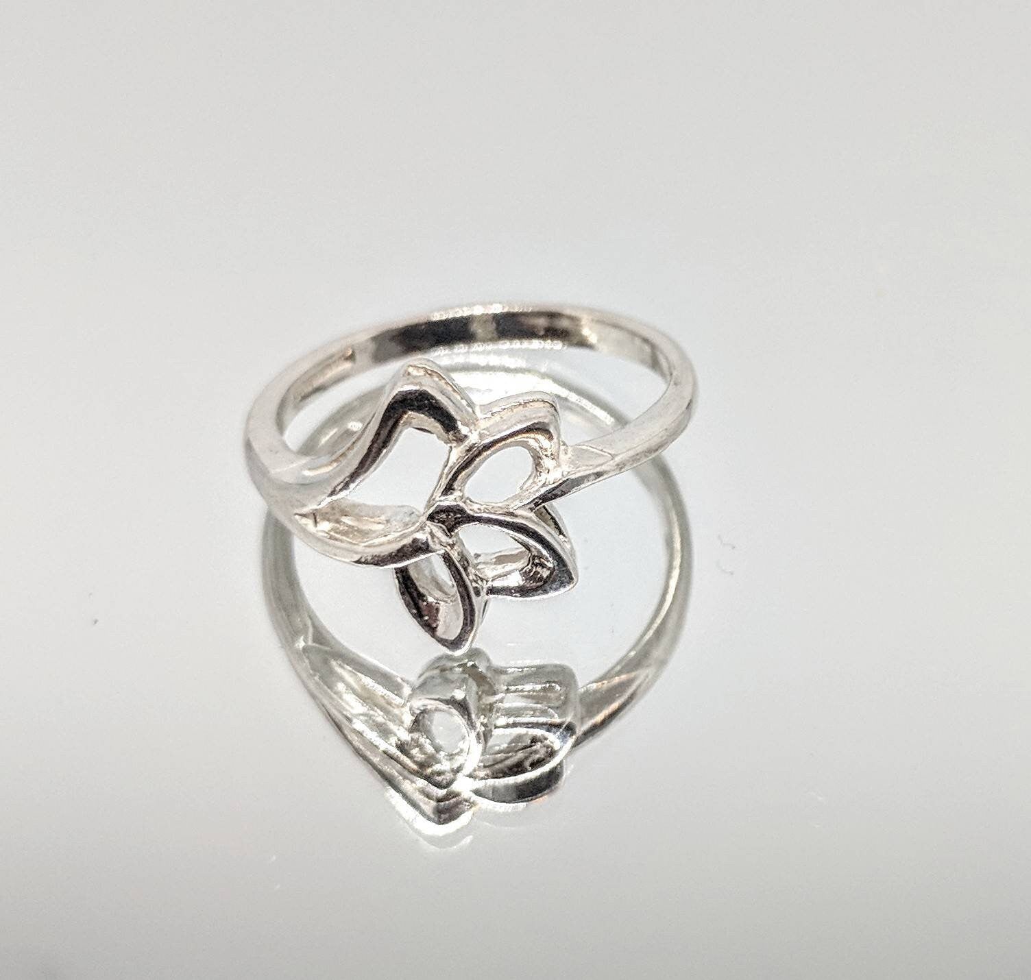 DIY Sterling Silver or 14K Gold Freeform Flower Ring - Size 7 Jewelry Setting for Women | Fashion Statement Ring 168027/148027 | Perfect for Weddings, Parties & Everyday Wear