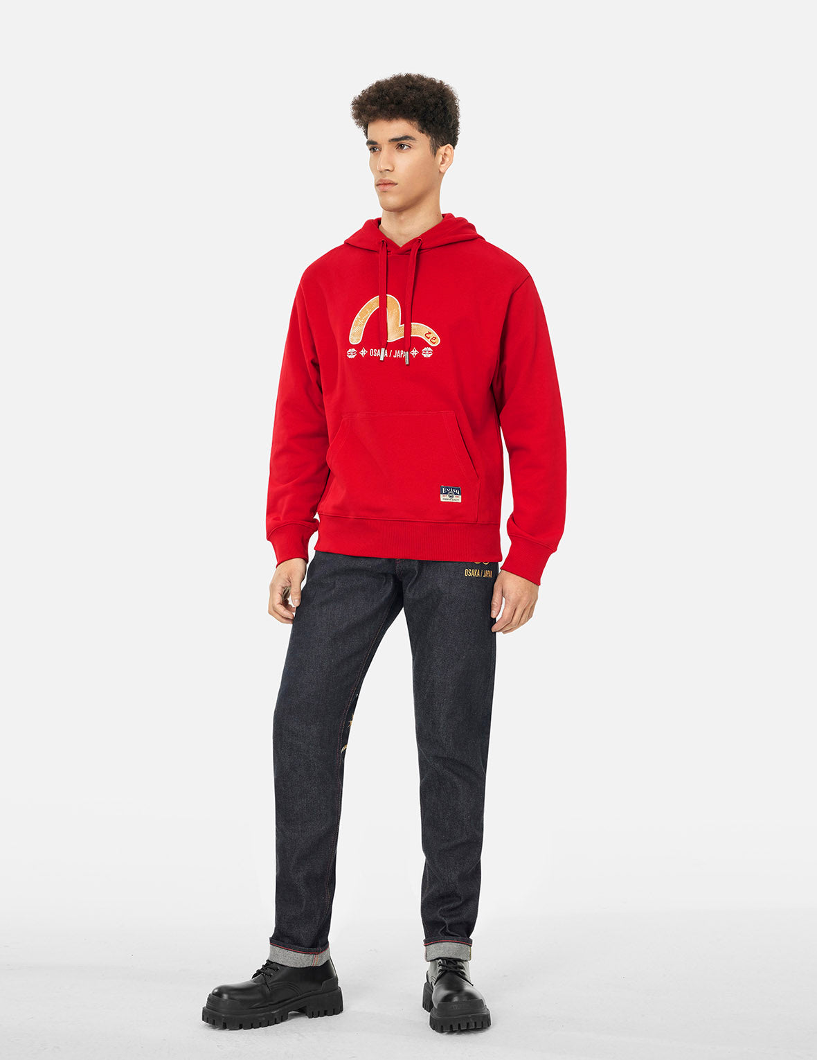 Soaring Snake and Dragon Print Relaxed Fit Hoodie for Men & Women - Red | Stylish Streetwear for Casual Outfits, Gym, and Outdoor Activities