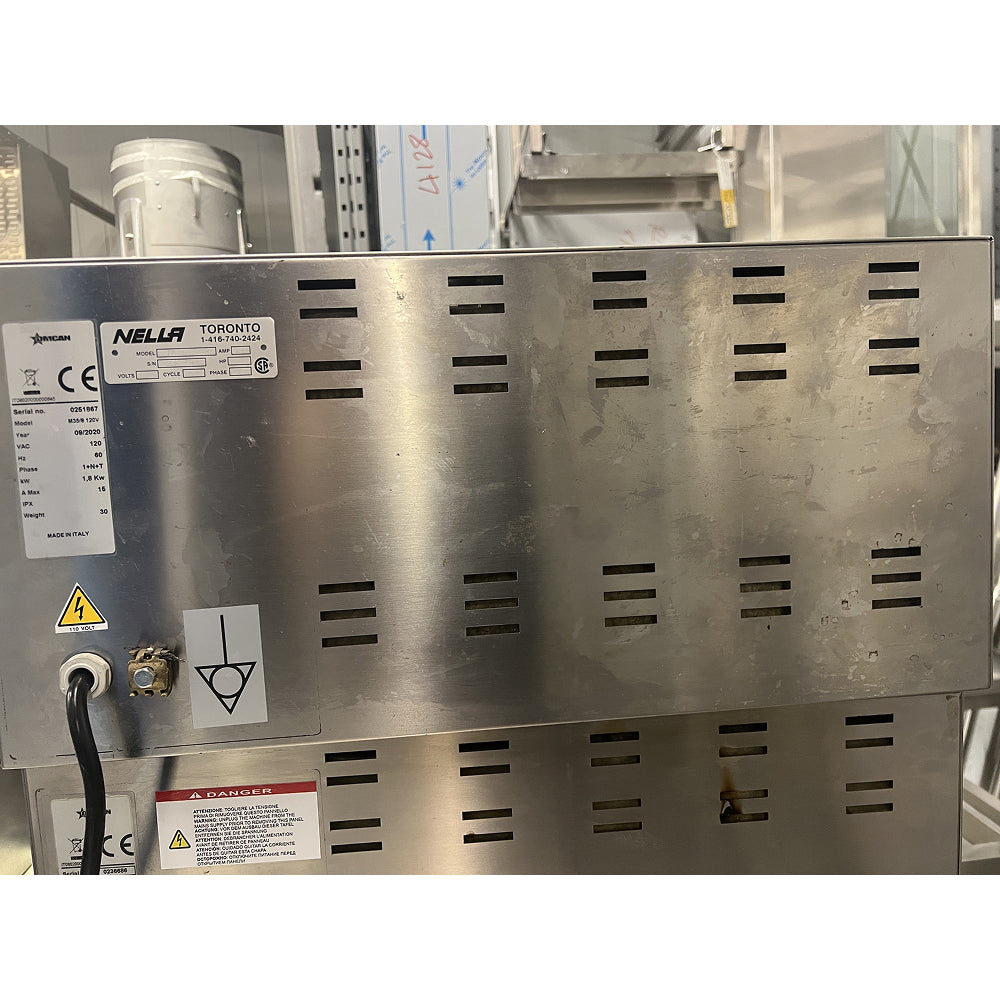 Used Nella 23 Single Chamber Compact Series Pizza Oven 110V 2.3kW Commercial Countertop Pizza Maker for Restaurants & Home Kitchens (Model 46724)