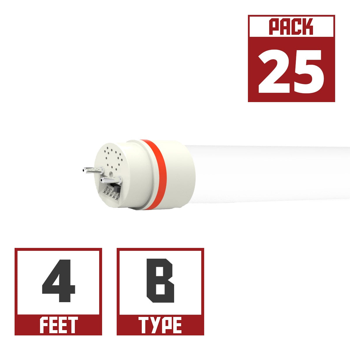 4ft LED T8 Tube Light - 14.5W, 1800 Lumens, 3000K-6500K Adjustable Color Temperature, Ballast Bypass (Single/Dual End) - Energy Saving Replacement for Fluorescent Lights - Perfect for Offices, Warehouses, and Commercial Lighting