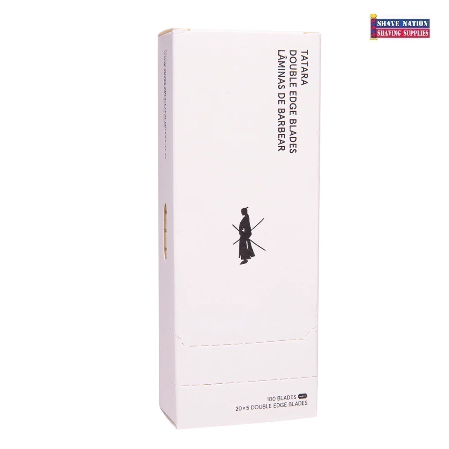 Tatara Double Edge Razor Blades 100 Count - Ultra Sharp Stainless Steel DE Blades for Smooth Shaving - Perfect for Men's Facial Hair & Body Grooming