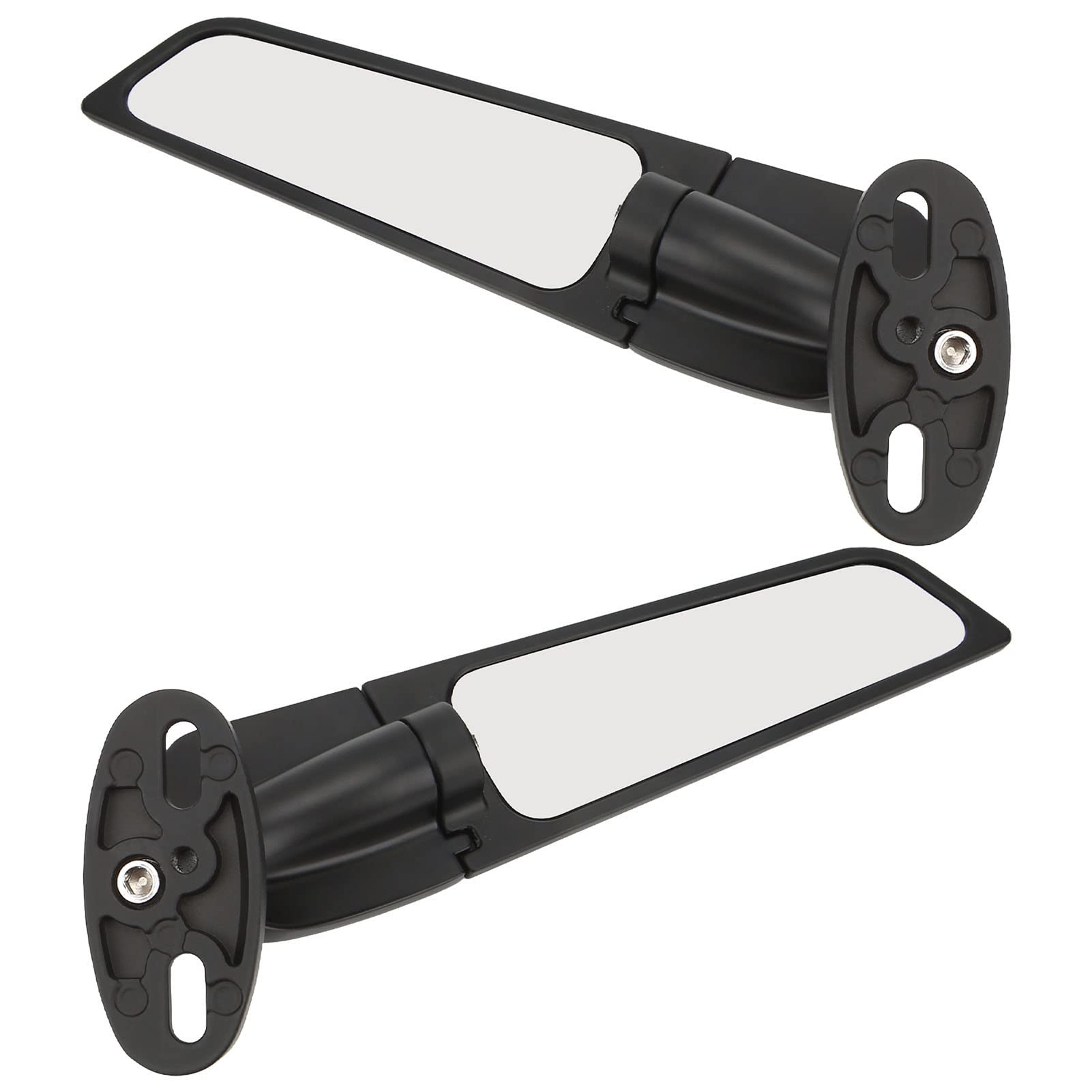 Motorcycle Wind Wing Mirror - Adjustable Left/Right Side Mirrors for Custom Bikes & Cruisers - Perfect for Highway Riding