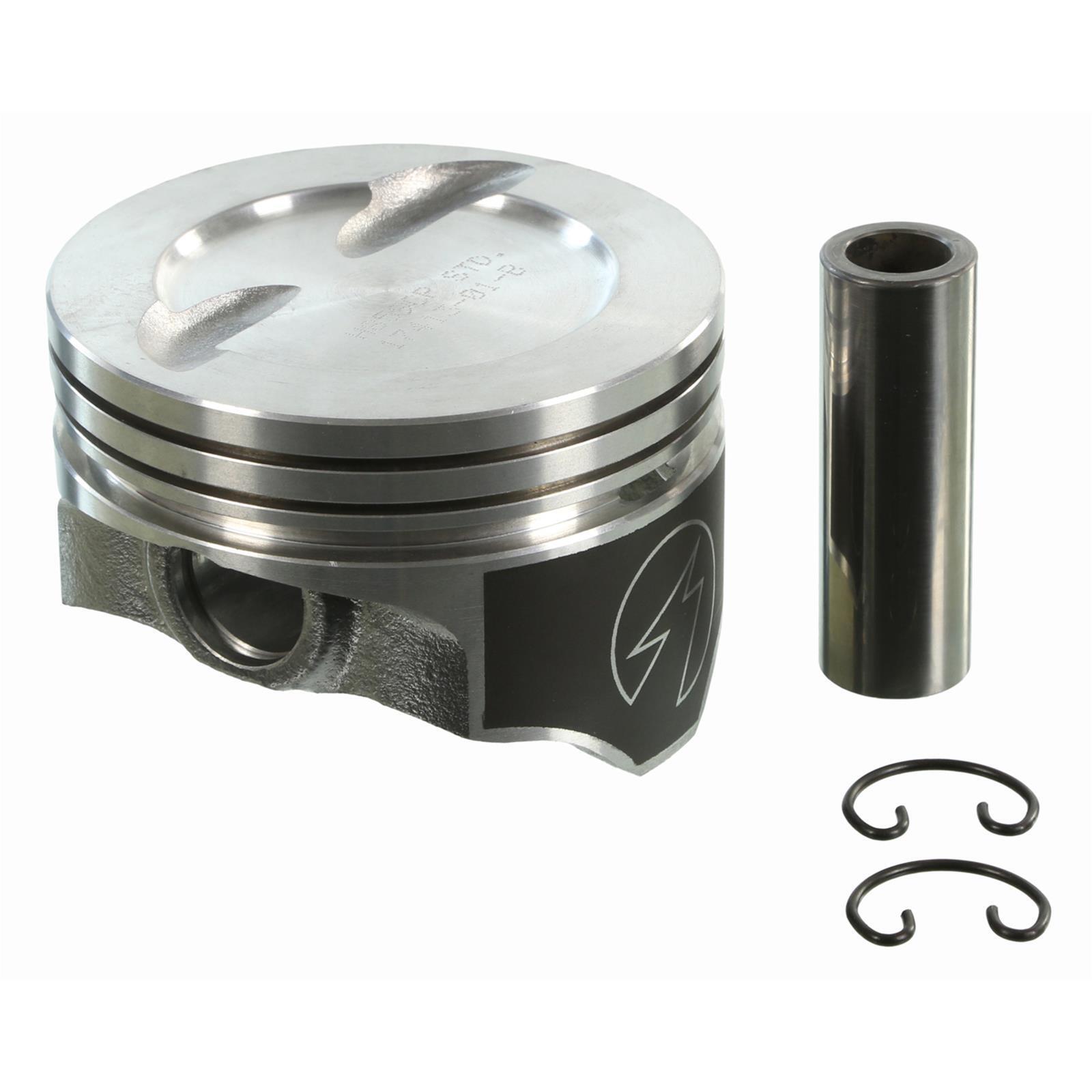 SPEED PRO Hypereutectic DISH Pistons with MOLY Rings for Chevy SB 383 Engine - Compatible with 5.7 Rod .030 - High Performance Upgrade for Racing & Engine Rebuilds