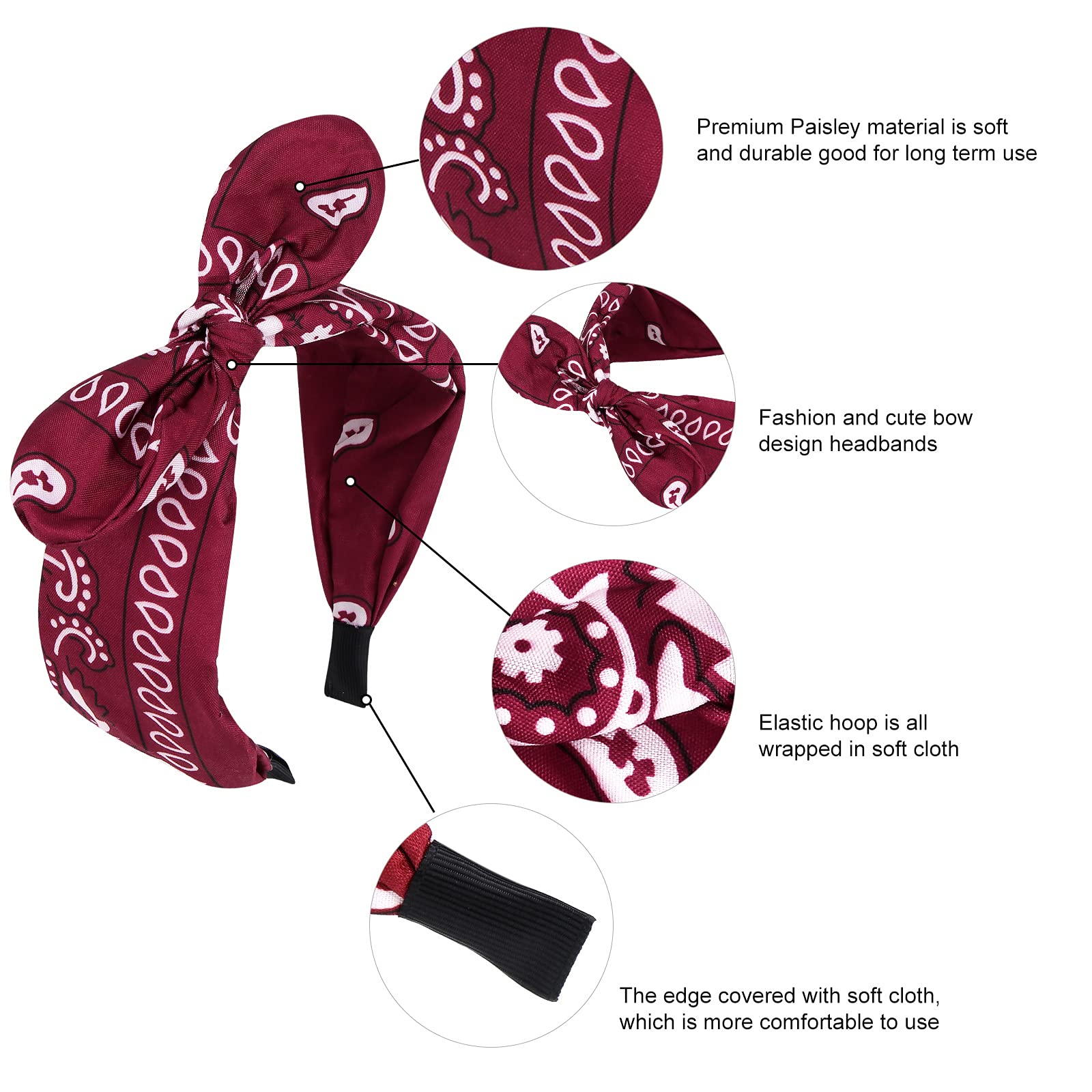 Jaciya Women's Fashion Headbands - Non-Slip Hair Bands for Women & Girls | Stylish Diademas Para Mujer | Perfect for Workouts, Yoga, and Everyday Wear