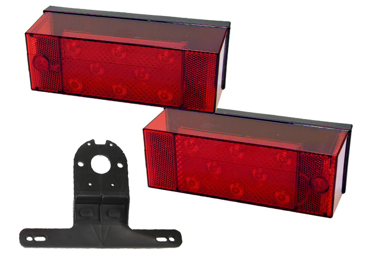 PM V947 LED Trailer Light Kit - 80+ Inch Wide Rear Lighting System (4 Pieces) for Enhanced Visibility & Safety - Perfect for Semi Trailers, Boat Trailers & Utility Vehicles