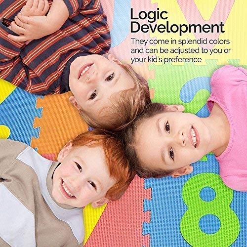 Storio 36-Piece Interlocking Foam Puzzle Mat for Kids - Alphabet & Number Learning Playmat, Non-Toxic & Durable, Made in India | Perfect for Playrooms, Daycares & Educational Activities