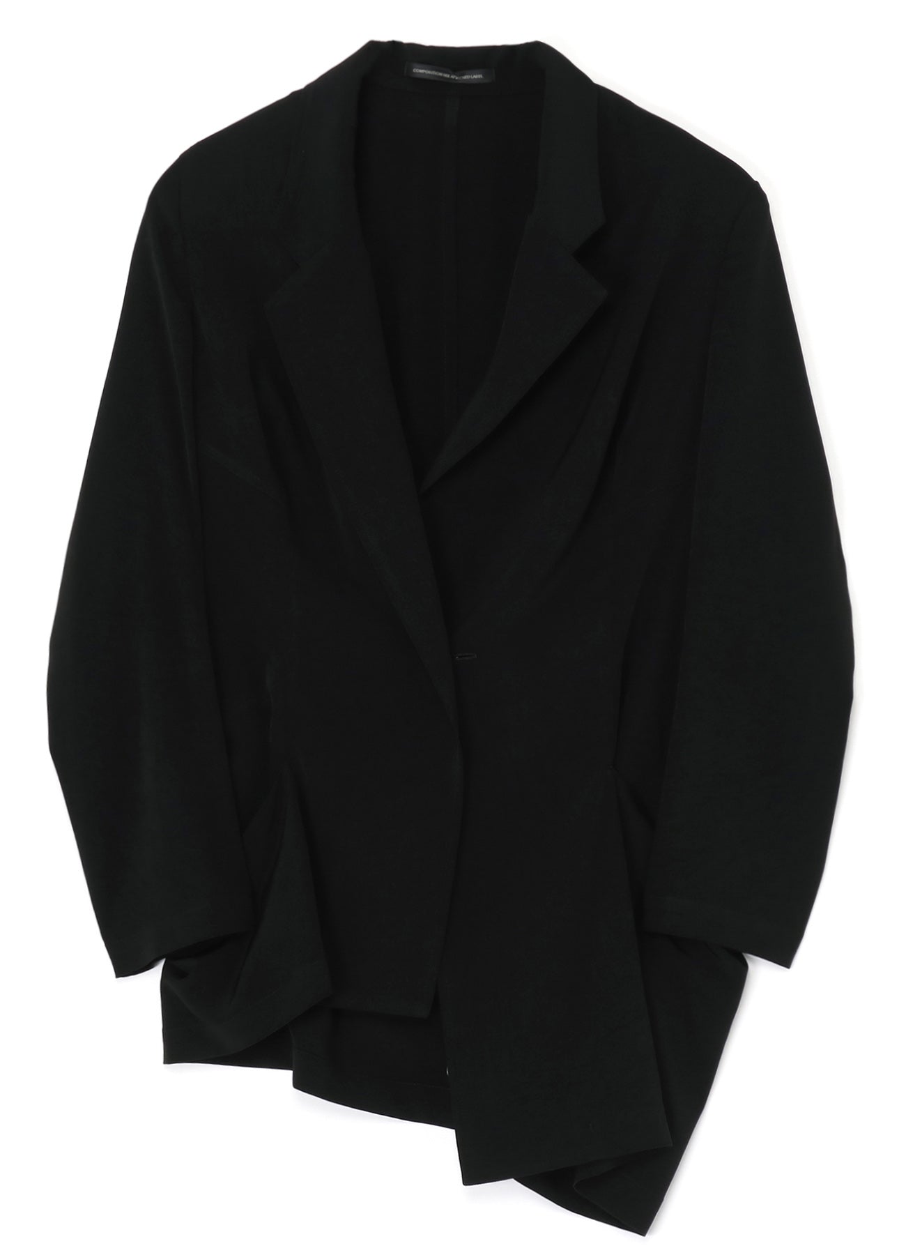 Elegant Crepe de Chine Asymmetric Jacket for Women - Lightweight & Stylish Outerwear for Office, Party & Evening Events