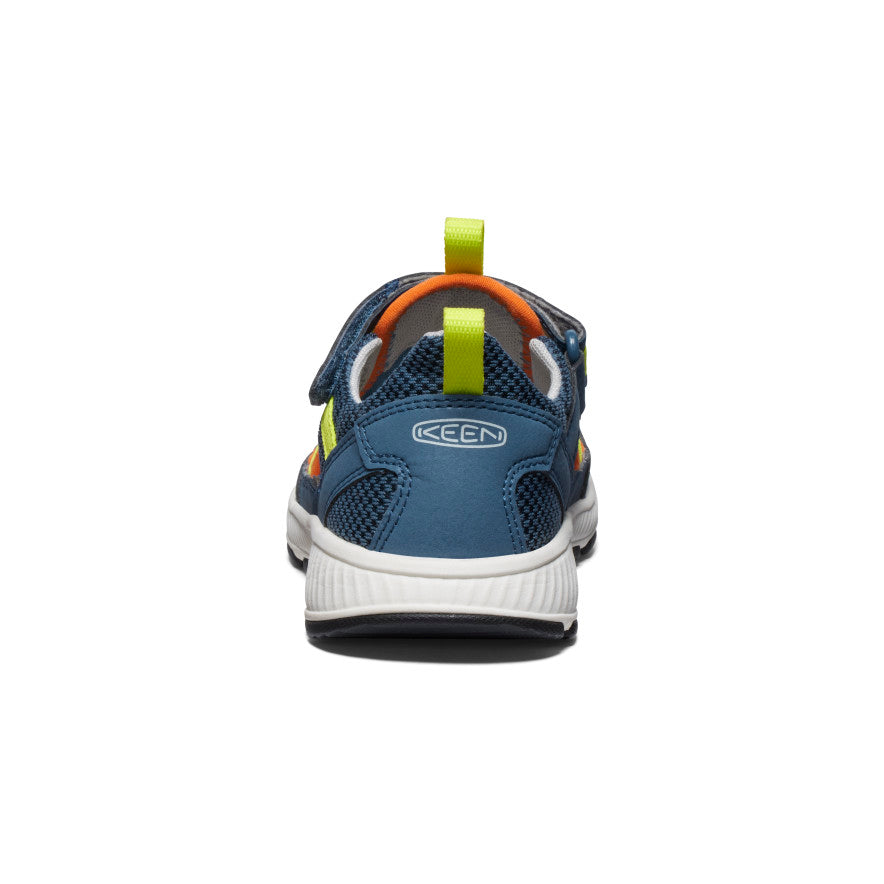 Motozoa Big Kids' Sandals - Vintage Indigo/Scarlet Ibis | Comfortable & Durable Outdoor Play Shoes for Boys and Girls | Perfect for Beach, Pool, and Summer Adventures