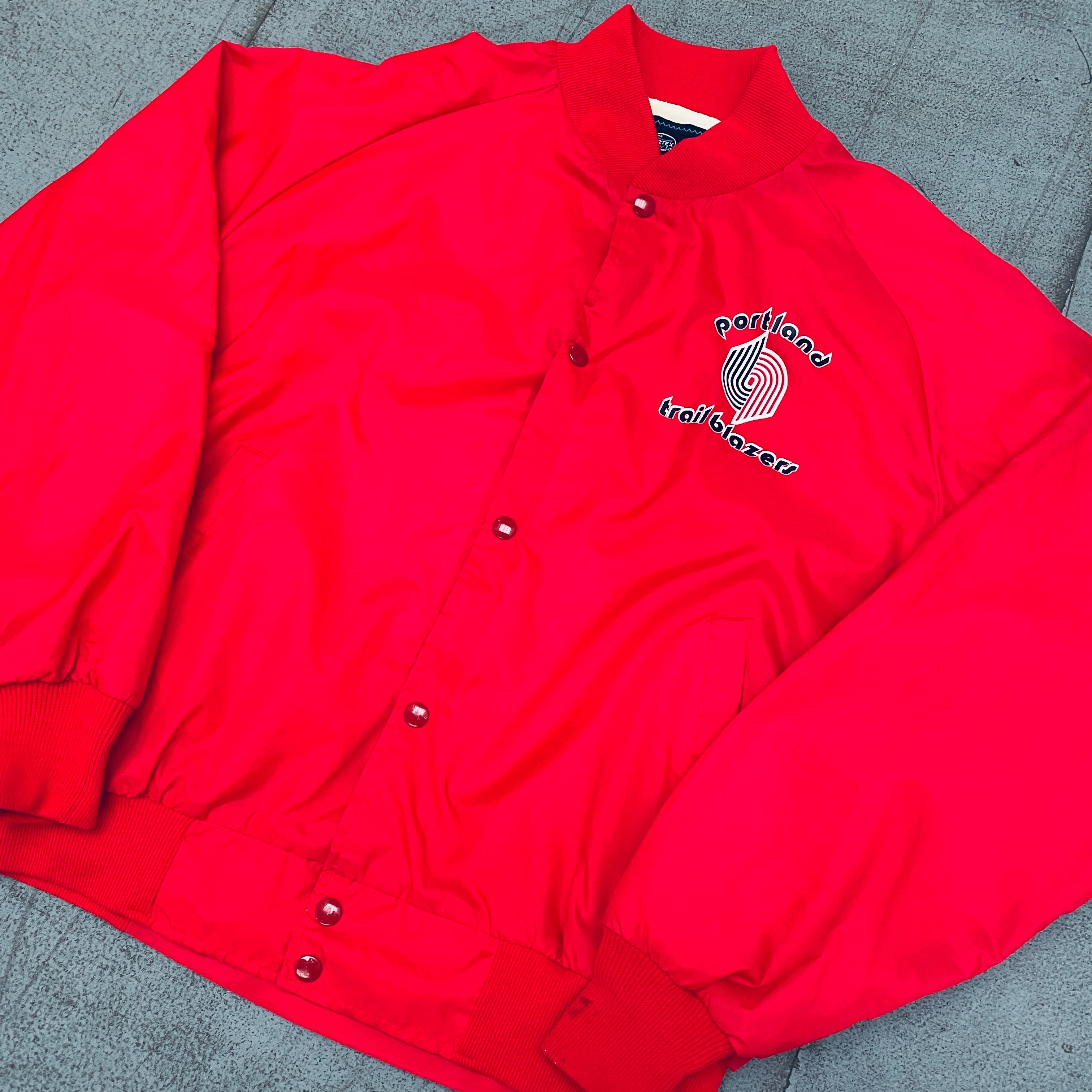 Portland Trail Blazers 1980s Vintage Lightweight Bomber Jacket - Men's Large - Retro NBA Basketball Fan Apparel for Game Day & Casual Wear