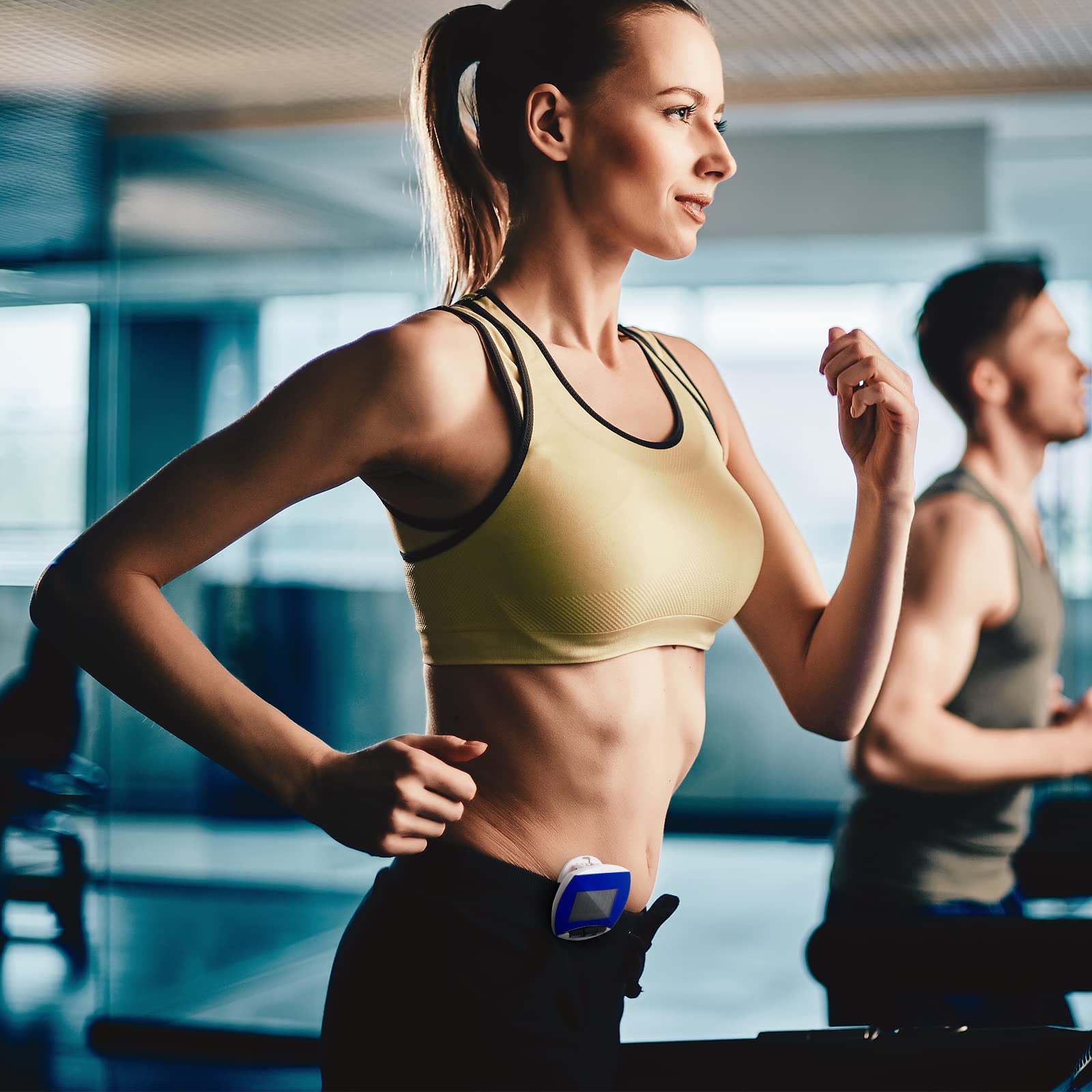 WeeWooday Digital Pedometer - Step Counter for Walking, Running & Fitness Tracking with Clip-On Design - Track Steps, Miles & Calories - Portable Activity Tracker for Men, Women & Seniors - Perfect for Walking, Jogging, Gym & Daily Activity Monitoring