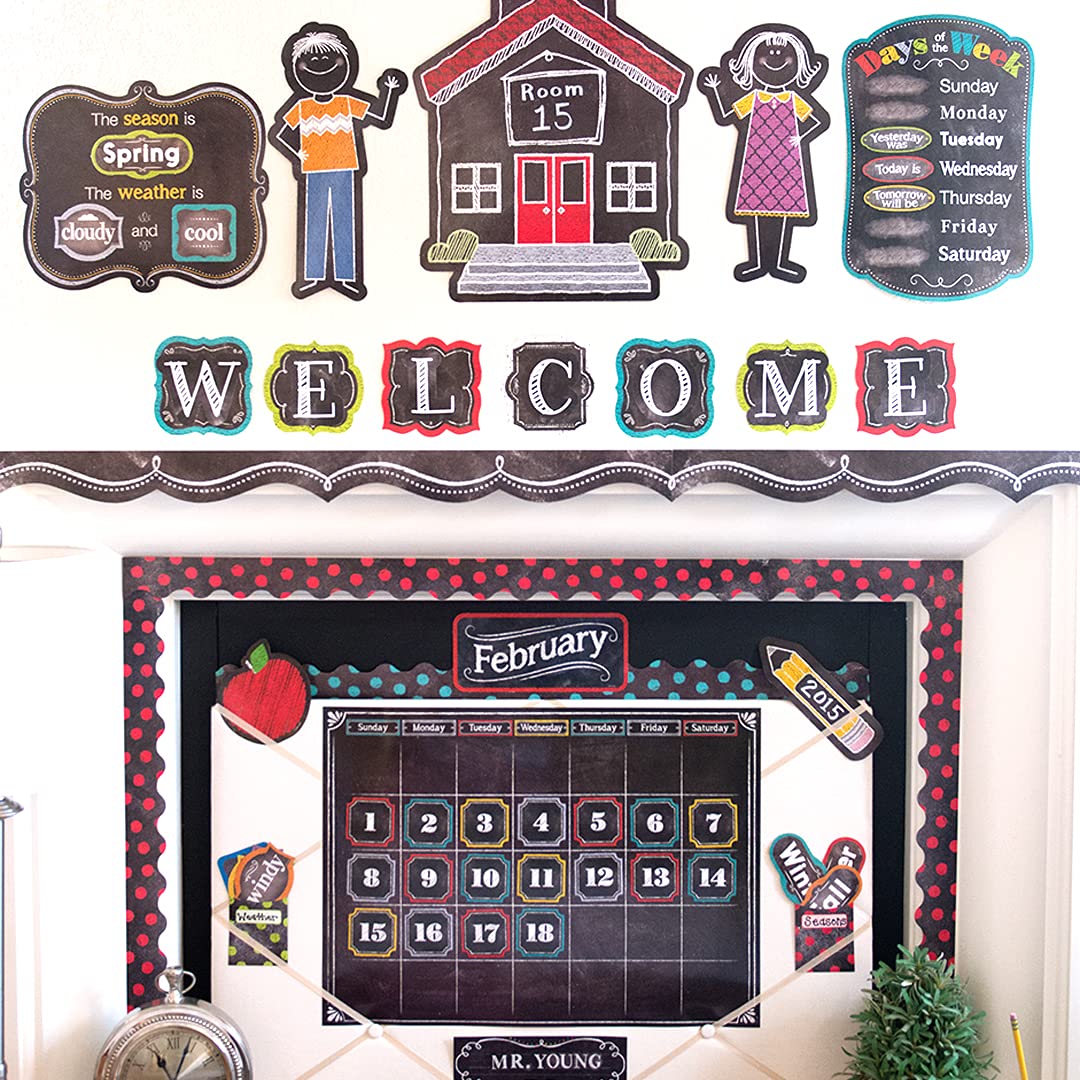 CTP Chalkboard Punch-Out Letters for Classroom & Homeschooling – Essential Back to School Supplies by Creative Teaching Press – Perfect for Bulletin Boards, DIY Projects & Learning Activities