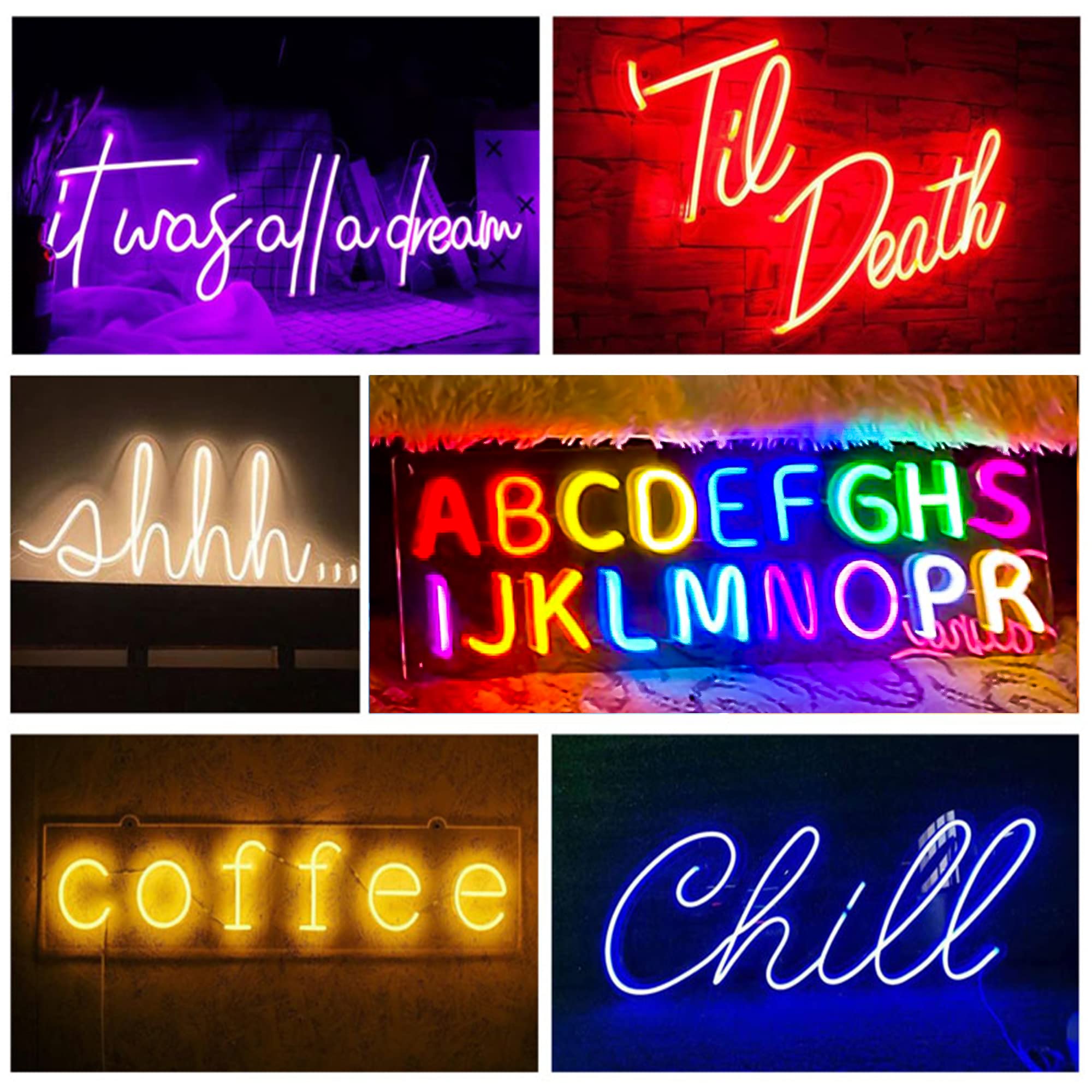 Custom LED Neon Sign - Personalized Dimmable Wall Decor for Bedroom, Home, Party, Wedding, Christmas & Birthday Gifts | 40