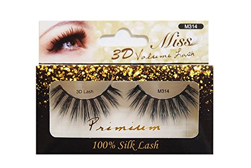 4 Pairs Miss Lashes 3D Volume False Eyelashes M314 - Natural Look for Daily Wear & Special Occasions