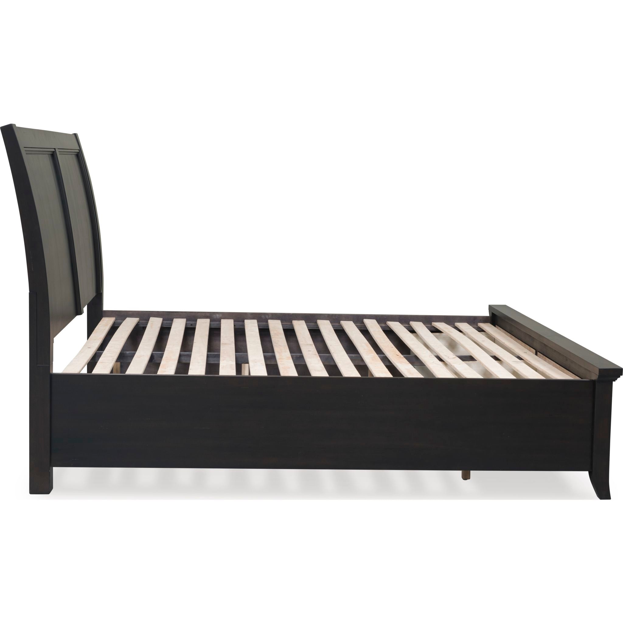 Bambori Exclusive Sleigh Storage Bed - King Size Platform Bed Frame with Underbed Drawers for Master Bedroom, Guest Room & Small Space Saving Solutions