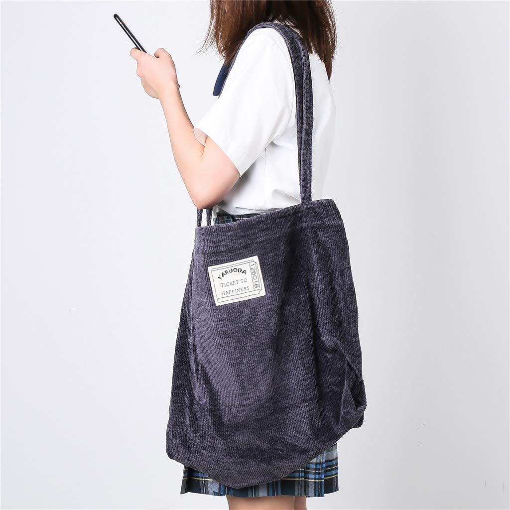 Stylish Women's Corduroy Hobo Shoulder Bag - Casual Tote & Shopper Handbag for Everyday Use, Work, and Travel
