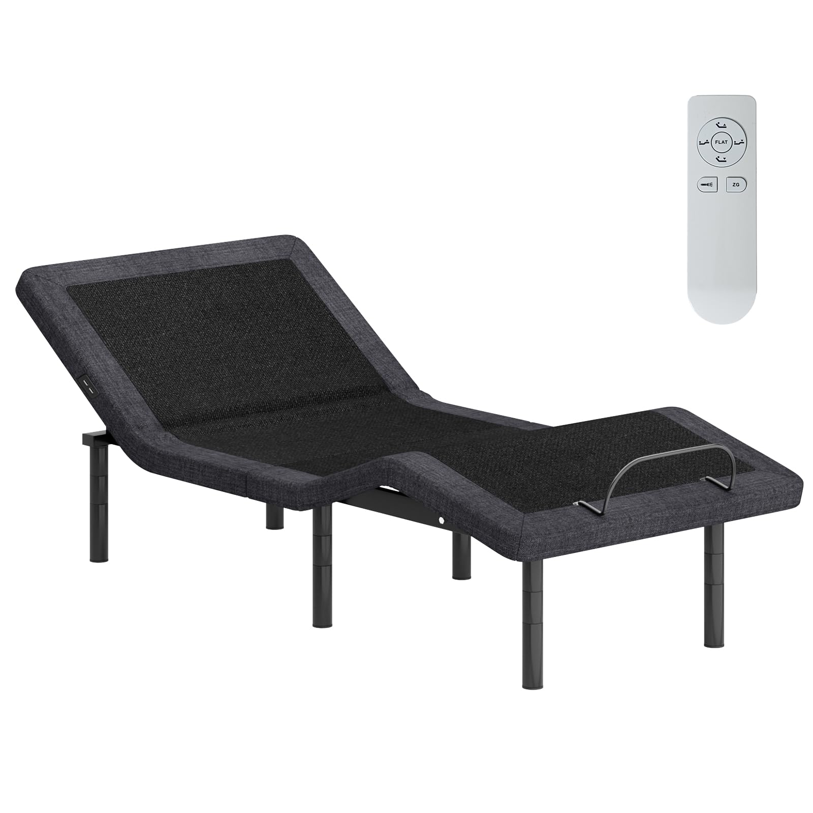 Soges Adjustable Bed Base Electric Twin XL Size - Quiet Durable Motor, Easy Assembly, USB Ports, Nightlight, Head/Foot Incline, Remote Control - Perfect for Home, Hospital, and Elderly Care Comfort