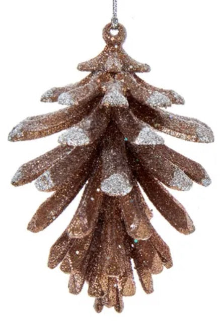 4 Pack Natural Brown Pine Cone Ornaments for Christmas Tree Decor, Holiday Home Decorations, Rustic Wedding Centerpieces - Perfect for DIY Crafts, Seasonal Displays & Festive Party Decor