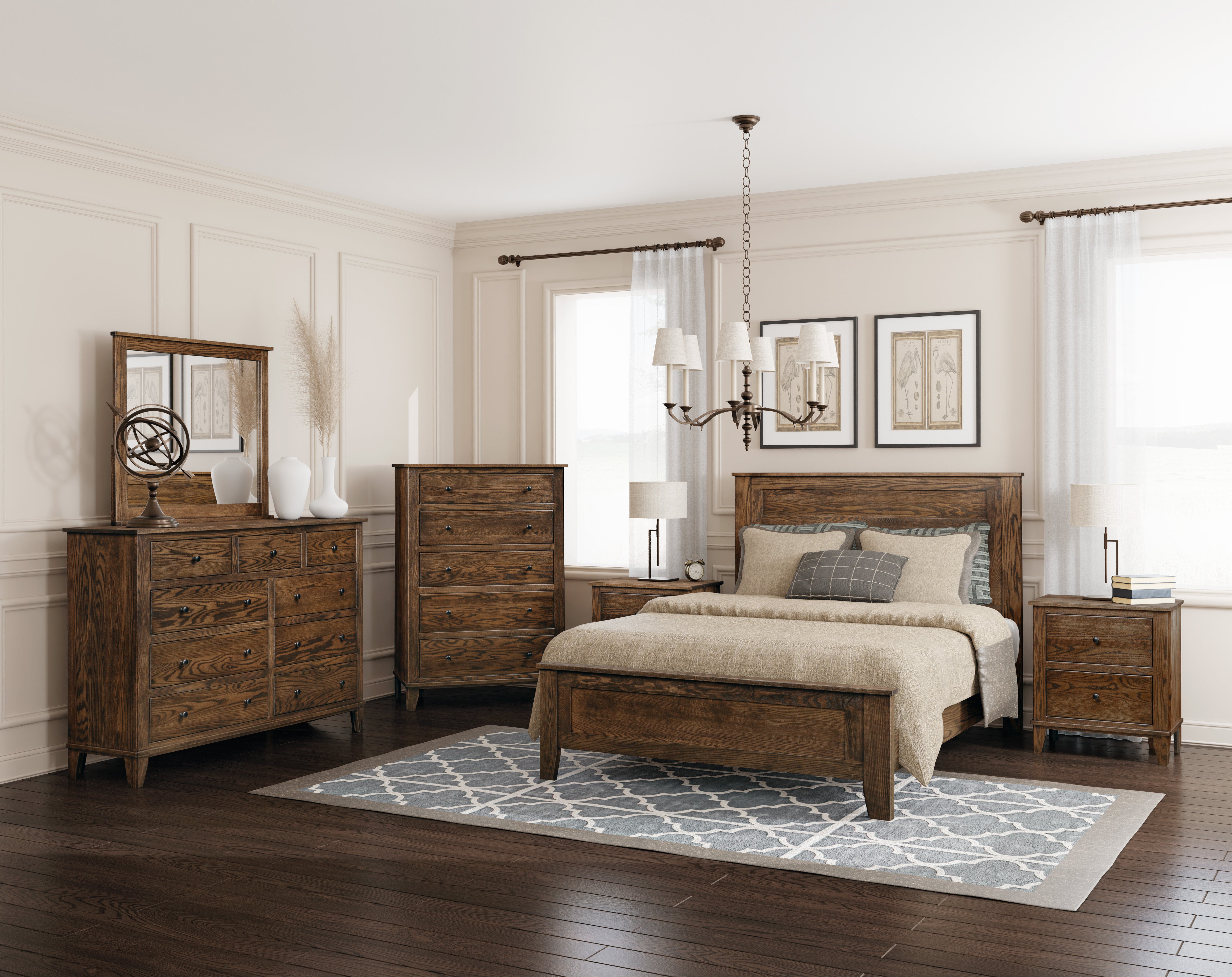 Madison 2 Drawer Nightstand - Modern Bedside Table with Storage for Bedroom, Living Room & Guest Room - Perfect for Holding Lamps, Books & Essentials