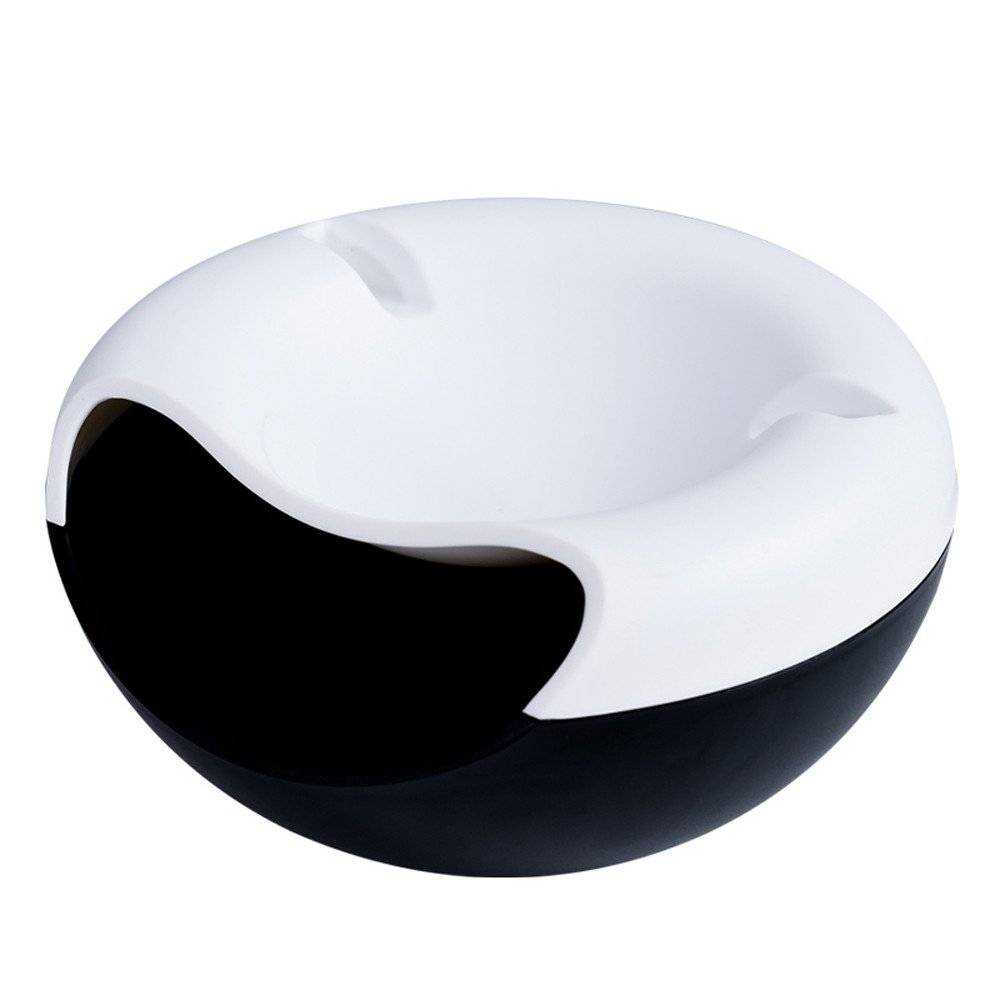 Creative Bowl-Shaped Storage Box - Perfect for Dry Food, Housekeeping & Organization - Low Profile White Container (One Size) - Ideal for Pantry, Kitchen, Bathroom & Office Storage