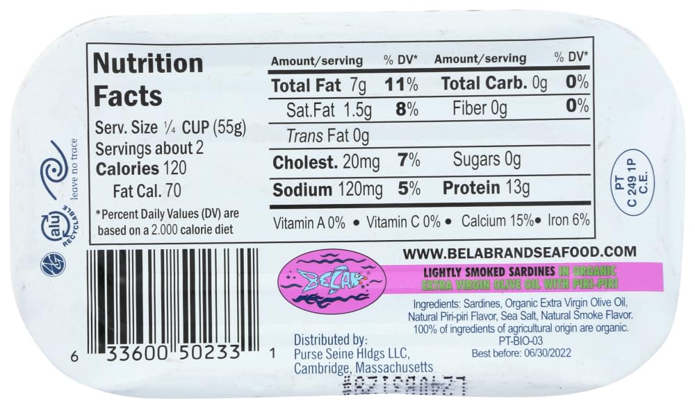 Blue Galleon Sardines in Hot Sauce - 4.25oz Canned Fish (Pack of 6) | Spicy Seafood Snack for Salads, Pasta & Charcuterie Boards | High Protein Pantry Staple
