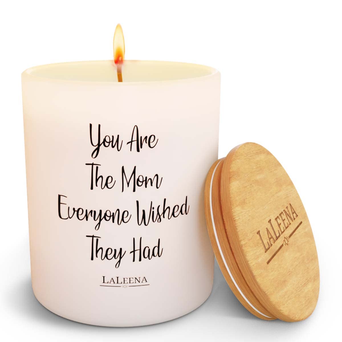 Luxury Scented Candle Gift Set for Mom - 14oz Large Lavender & White Soy Wax Candles - Birthday, Mother's Day, Anniversary Home Decor & Aromatherapy - Perfect for Relaxation, Spa Nights & Cozy Evenings