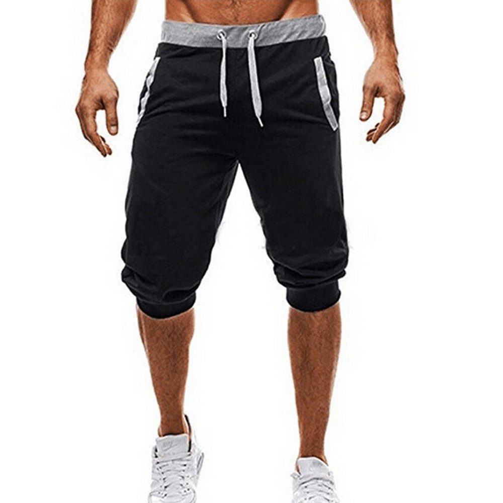 YXWLLN Men's Athletic Jogging Sweatpants - Stretchable, Breathable & Comfortable Workout Shorts for Gym, Running, Training & Casual Wear