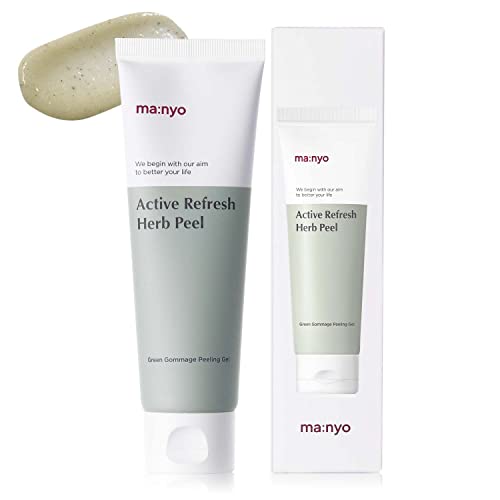 ma:nyo Active Refresh Herb Peel Korean Exfoliating Toner 4.0 fl oz (120ml) - Gentle Daily Exfoliation for Glowing Skin, Perfect for Morning & Night Skincare Routine