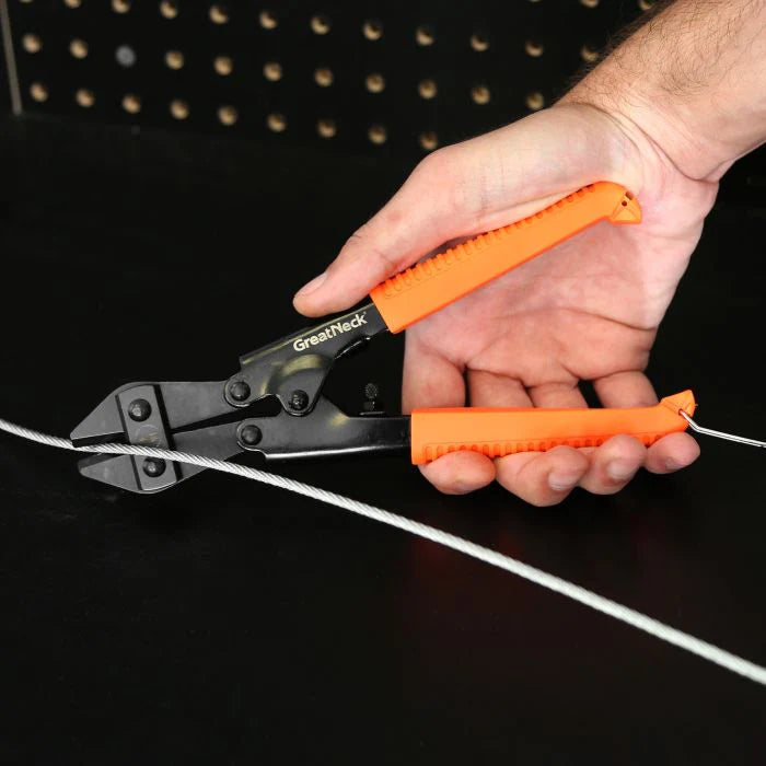 GreatNeck BC8 8-Inch Mini Bolt Cutters - Heavy Duty Steel Wire & Padlock Cutter for DIY, Home Repair, and Emergency Use