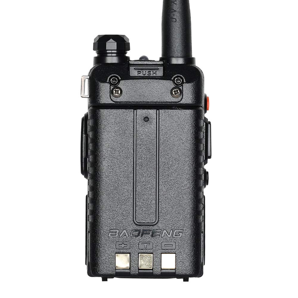 **UV-5RE+ Dual Band VHF/UHF Walkie Talkie with LED Indicator, 128 Memory Channels, Long Range Portable Two Way Radio - Professional & Easy to Use (Black) - Ideal for Outdoor Adventures, Construction Sites & Emergency Communication**