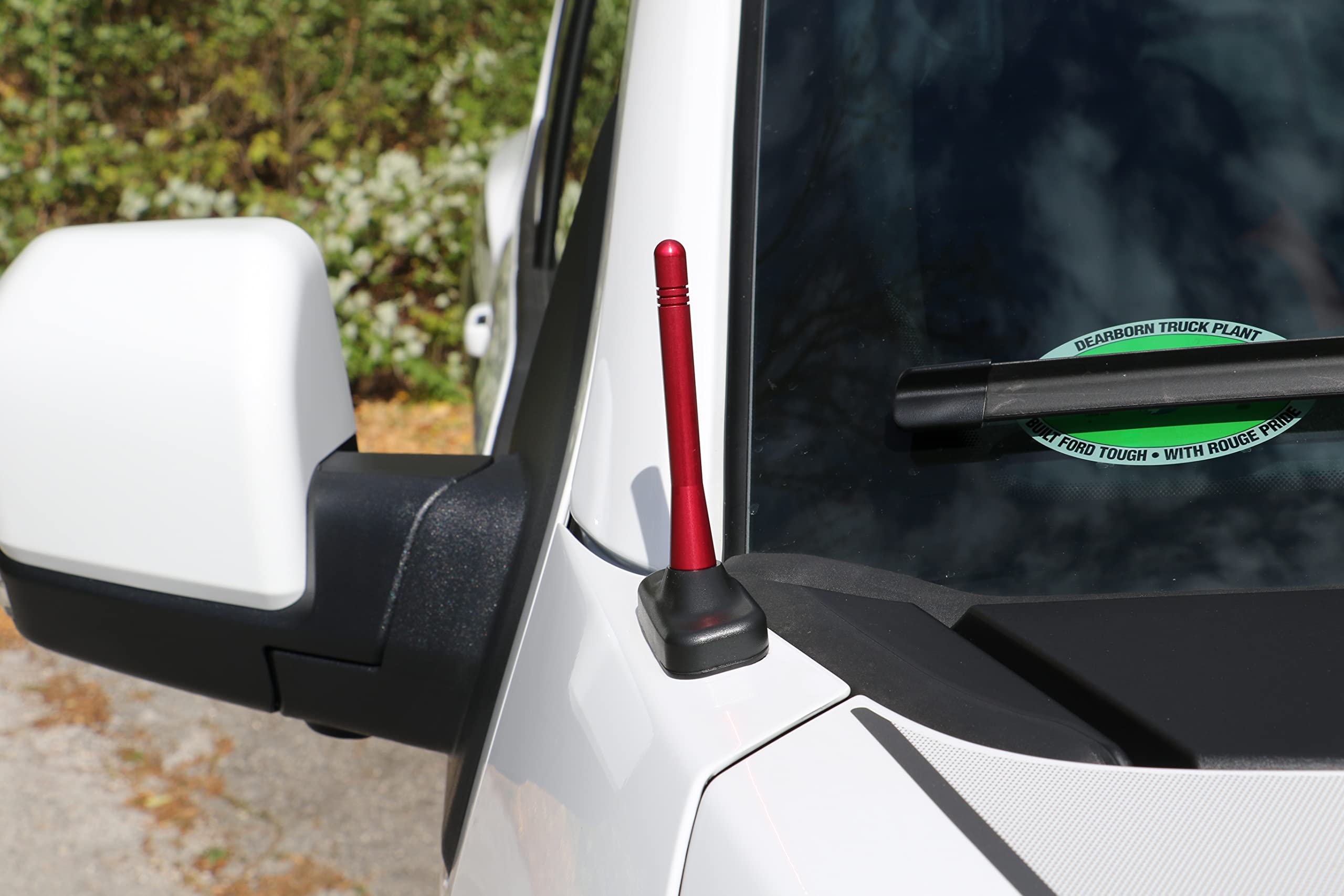 4 Inch Red Aluminum Antenna for GMC Sierra 1500 (2006-2025) | Made in USA | Durable Car Radio Antenna Replacement | Perfect for Off-Roading & Truck Accessories