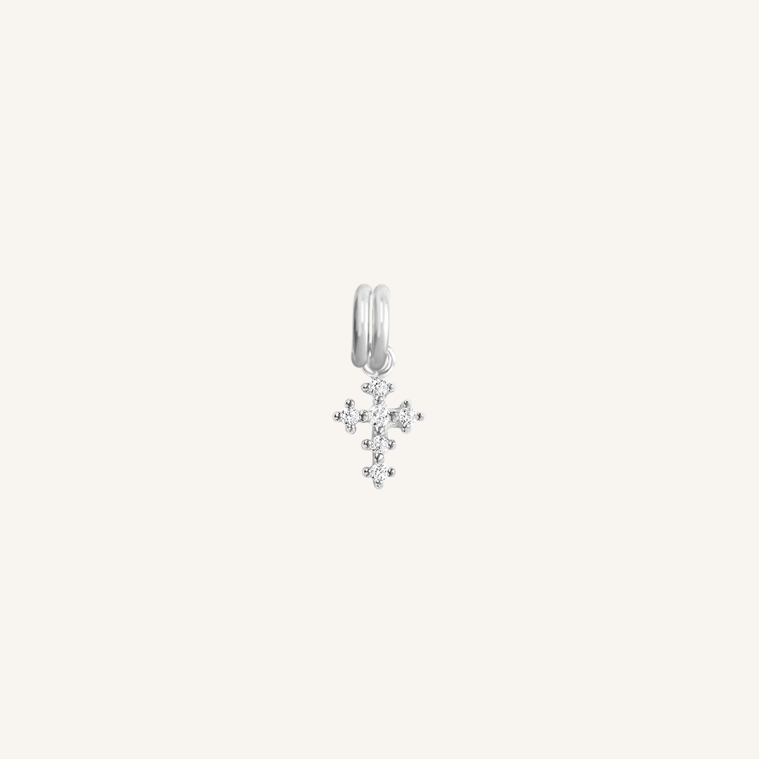 Nurture Cross Charm Necklace - Elegant Sterling Silver Pendant for Women - Perfect for Gifts, Weddings & Everyday Wear