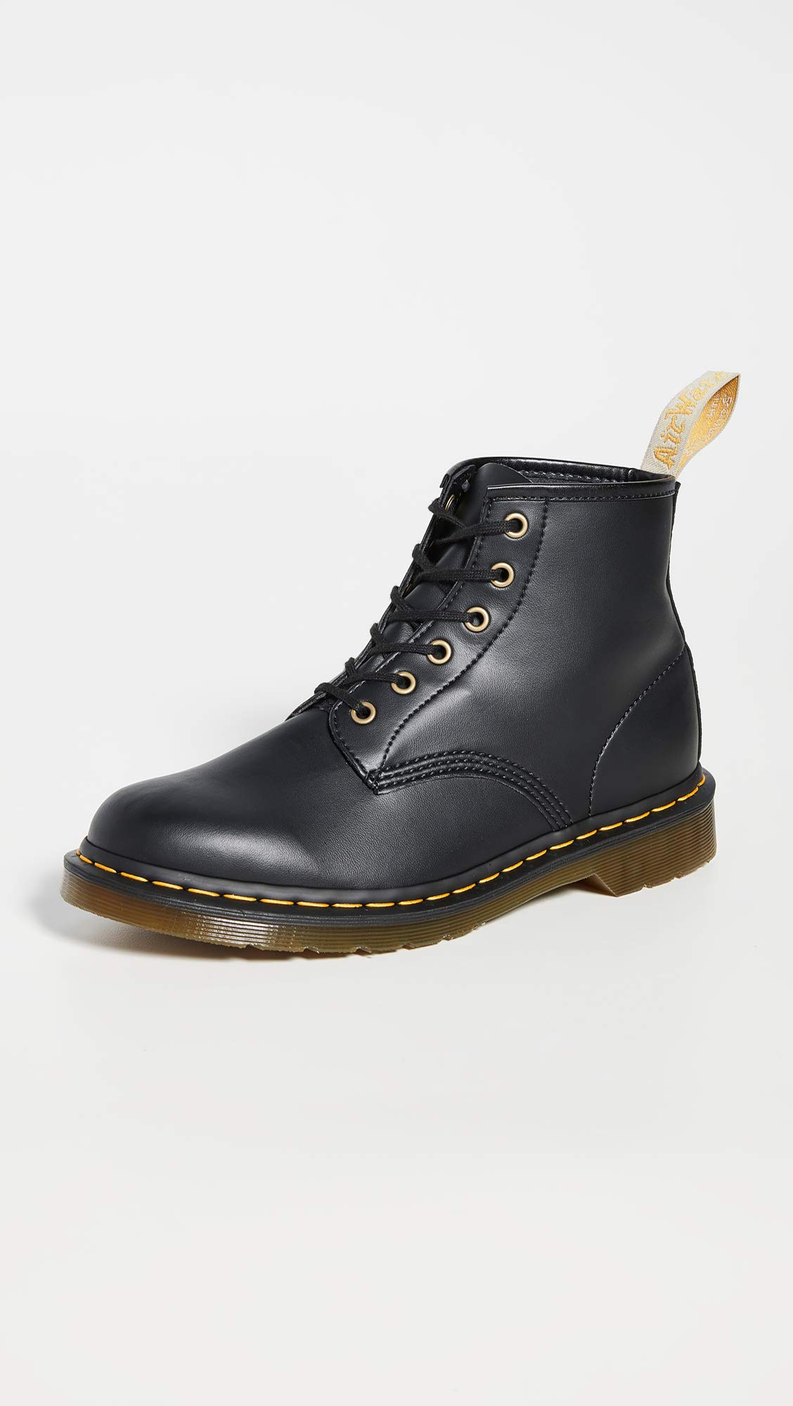 Dr. Martens Vegan 101 Classic Boots for Men | Vegan Leather Ankle Boots | Comfortable & Durable Work Boots for Everyday Wear, Outdoor Activities & Casual Style