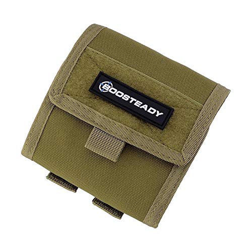 BOOSTEADY Tactical Compact Roll-Up Pouch - Molle Magazine Dump Drop Pouch Bag for Military, Hunting & Outdoor Gear Organization | Perfect for Range Days, Camping & Tactical Missions