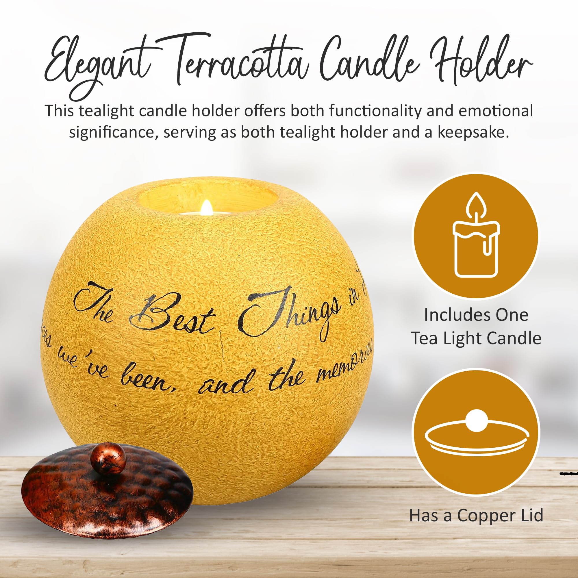 Premium Comfort Candles - Best Things in Life Scented Tea Light Candles (4.5