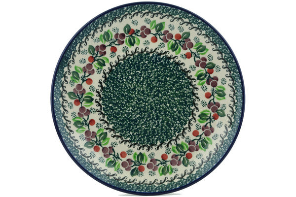 10-Piece Dinner Plate Set with Berry Garland Design - Elegant Tableware for Everyday Meals, Dinner Parties, and Special Occasions