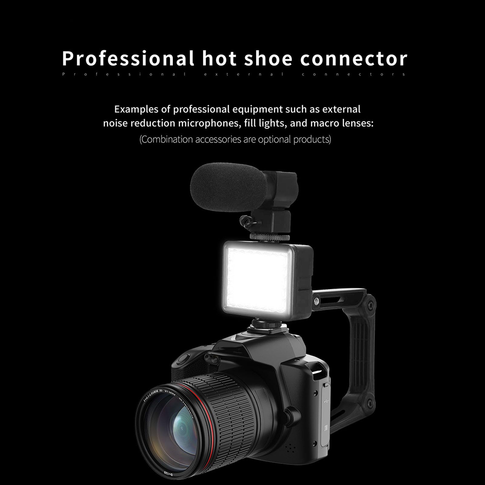 4K 64MP Digital Camera with Night Vision - 16x Zoom HD Camcorder, 3.0