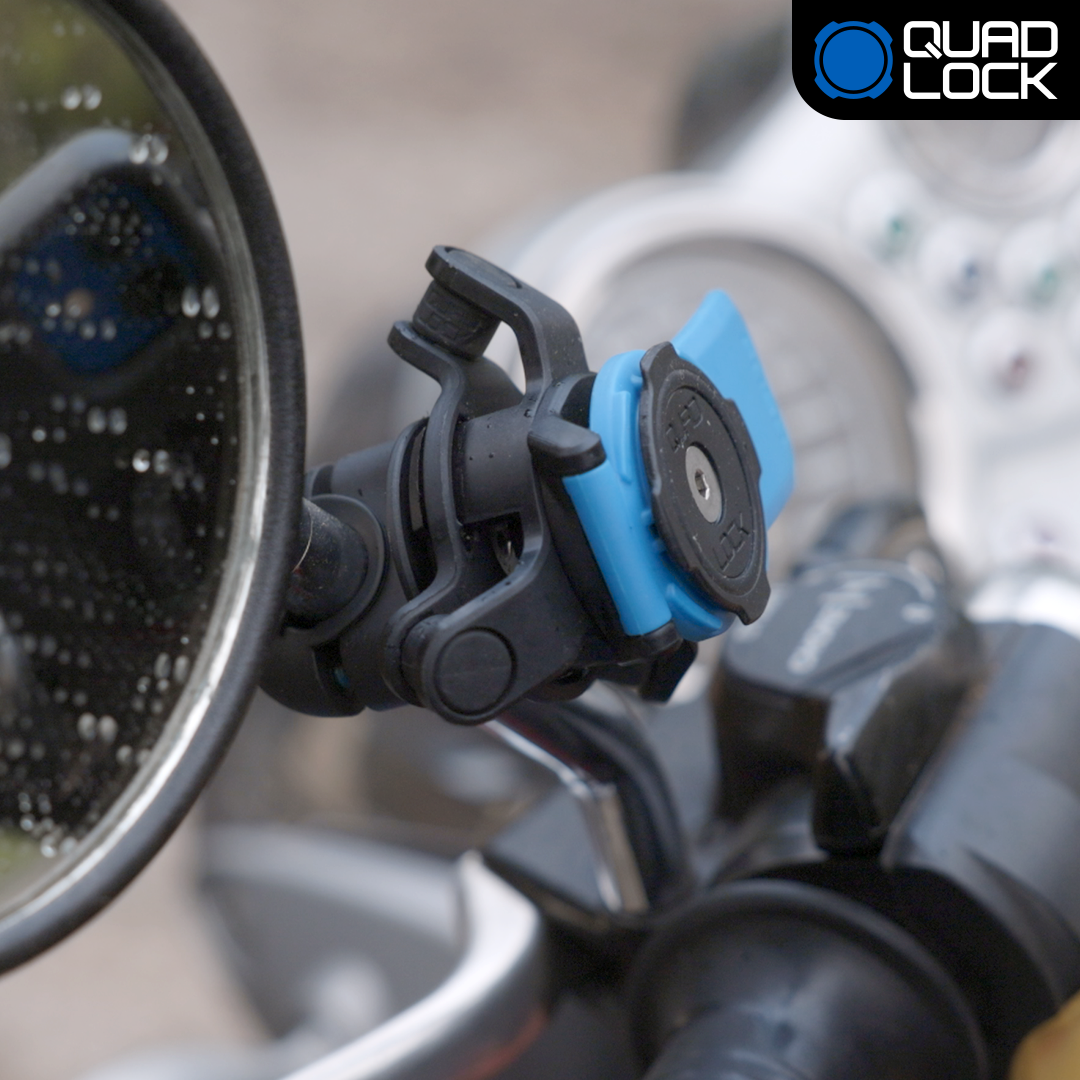 Universal Motorcycle Scooter Mirror Mount - Adjustable Handlebar Mirror for Safe Riding - Perfect for Commuting, Touring & Off-Road Adventures