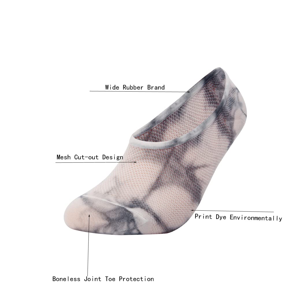 EABERN Women's No Show Socks - Low Cut Invisible Liner Socks with Non-Slip Grip & Breathable Fabric for Sneakers, Loafers & Boat Shoes | Casual Comfort for Everyday Wear