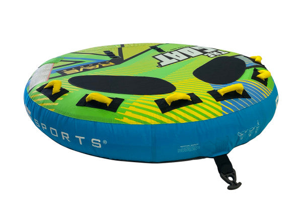 Rave Sports The GOAT Towable Tube - 3 Rider Inflatable Water Tube for Boating & Lake Fun - Perfect for Family, Friends & Summer Adventures